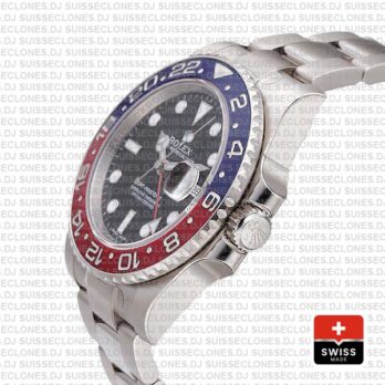 Rolex GMT-Master II Pepsi 18k White Gold Swiss Replica Watch