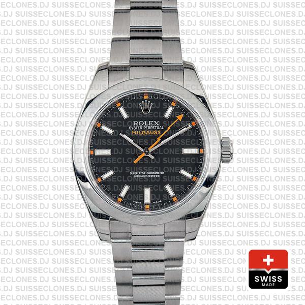 Rolex Milgauss Black Dial 44mm 116400 Swiss Replica