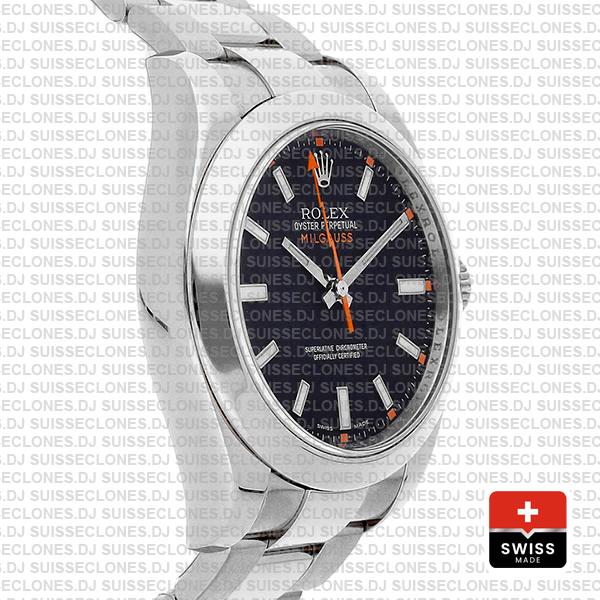 Rolex Milgauss Black Dial 44mm 116400 Swiss Replica
