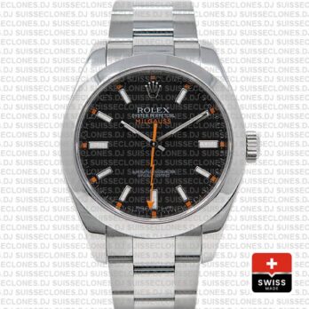 Rolex Milgauss 904L Stainless Steel Black Dial | Replica Watch