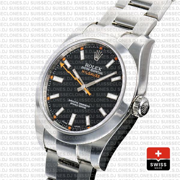 Rolex Milgauss Black Dial 44mm 116400 Swiss Replica
