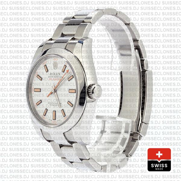 Rolex Milgauss White Dial 40mm 116400 Swiss Replica