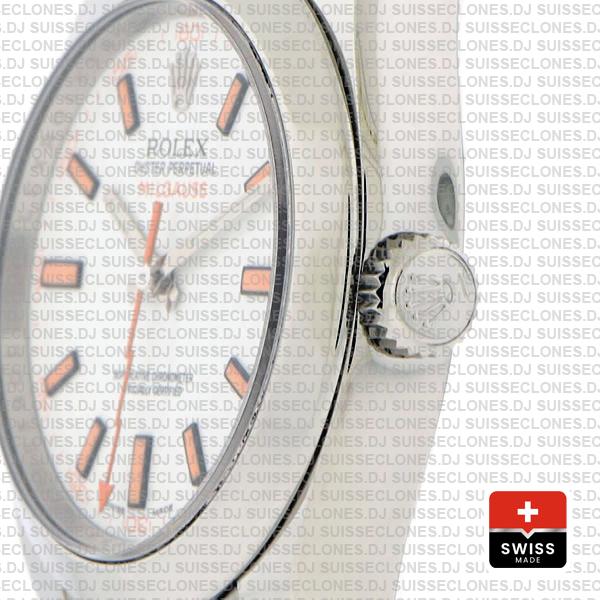 Rolex Milgauss White Dial 40mm 116400 Swiss Replica