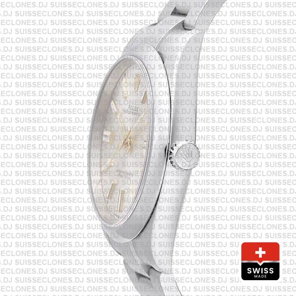 Rolex Oyster Perpetual 41mm Ref: 124300 Silver Dial 904l Steel Swiss Replica Superclone Watch