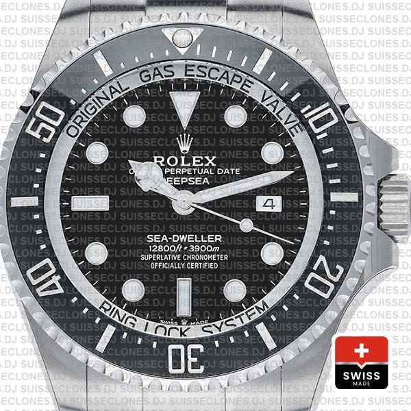 Rolex Sea-Dweller Deepsea Black Dial 904L Steel Replica