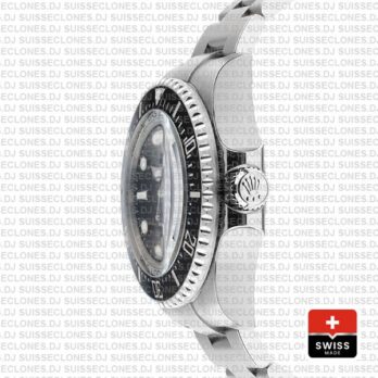 Rolex Sea-Dweller Deepsea Black Dial 904L Steel Replica Watch