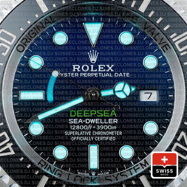 Rolex Sea-Dweller Deepsea D-Blue Blue-Black Dial 904L Steel 44mm Replica