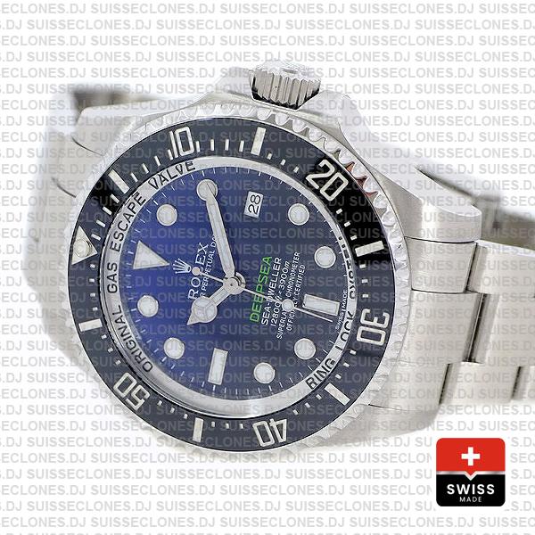 Rolex Deepsea D Blue Ss 44mm 116660 Swiss Replica
