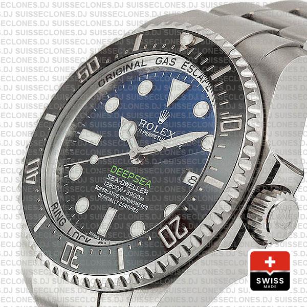 Rolex Deepsea D Blue Ss 44mm 116660 Swiss Replica