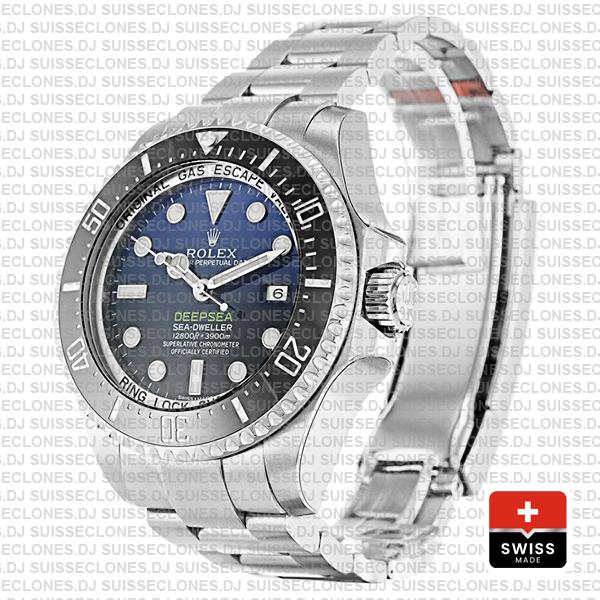 Rolex Deepsea D Blue Ss 44mm 116660 Swiss Replica