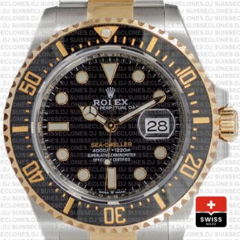 Rolex Sea-Dweller 904L Steel | Two-Tone Gold 43mm Swiss Replica Watch