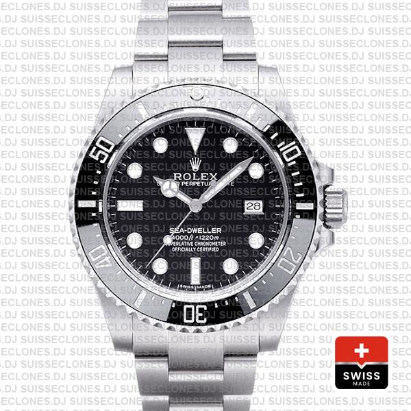 Rolex Sea Dweller Ceramic 4000 Ss 116600 40mm Swiss Replica