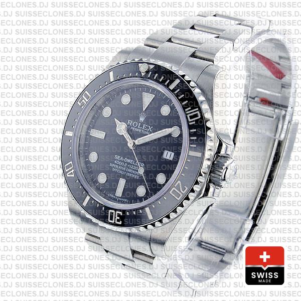 Rolex Sea Dweller Ceramic 4000 Ss 116600 40mm Swiss Replica