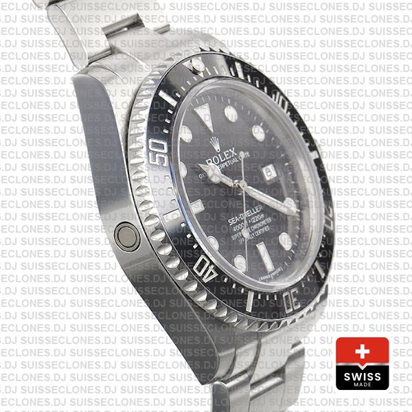 Rolex Sea Dweller Ceramic 4000 Ss 116600 40mm Swiss Replica