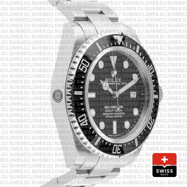 Rolex Sea Dweller Ceramic 4000 Ss 116600 40mm Swiss Replica