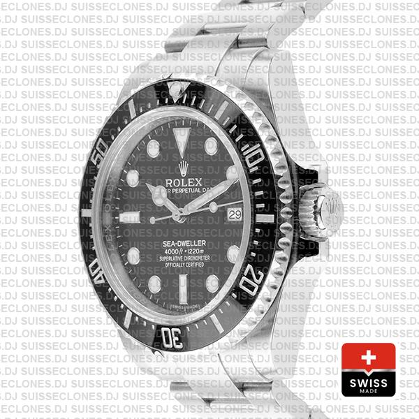 Rolex Sea Dweller Ceramic 4000 Ss 116600 40mm Swiss Replica