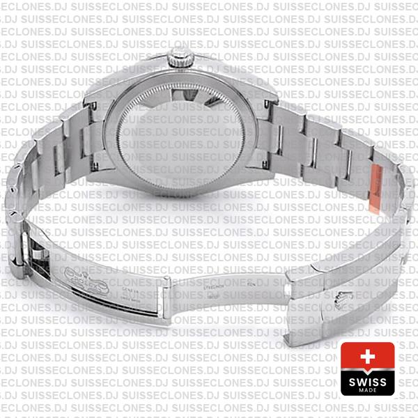 Rolex Sky-dweller 42mm 18k White Gold 904l Steel Green Dial Fluted Bezel Ref.336934 Swiss Replica Superclone Watch