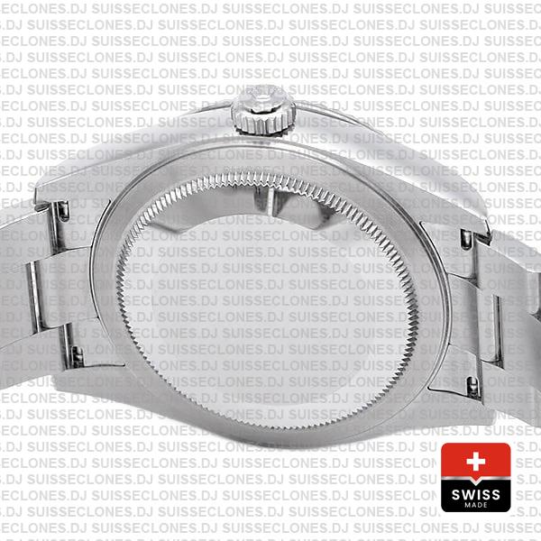 Rolex Sky-dweller 42mm 18k White Gold 904l Steel Green Dial Fluted Bezel Ref.336934 Swiss Replica Superclone Watch