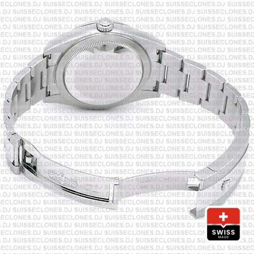Rolex Sky-dweller 42mm 18k White Gold 904l Steel Green Dial Fluted Bezel Ref.336934 Swiss Replica Superclone Watch