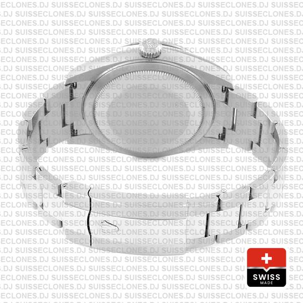 Rolex Sky-dweller 42mm 18k White Gold 904l Steel Green Dial Fluted Bezel Ref.336934 Swiss Replica Superclone Watch