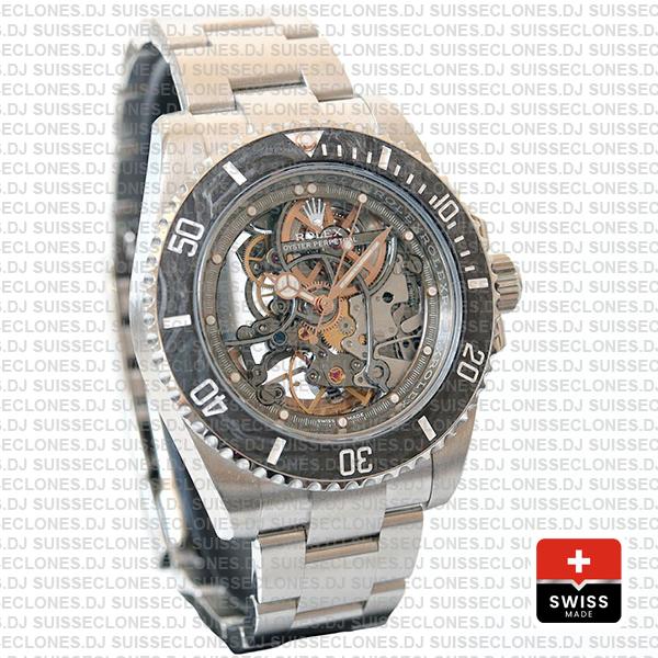 Artisans de Genève Andrea Pirlo Rolex Submariner Skeleton 904L Steel