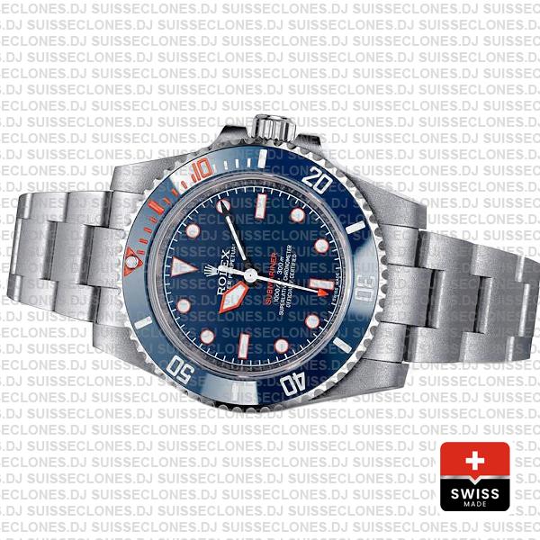 Artisans De Geneve Rough Matte Diver Rolex Submariner 904l Steel Ceramic Bezel 40mm Swiss Replica Watch