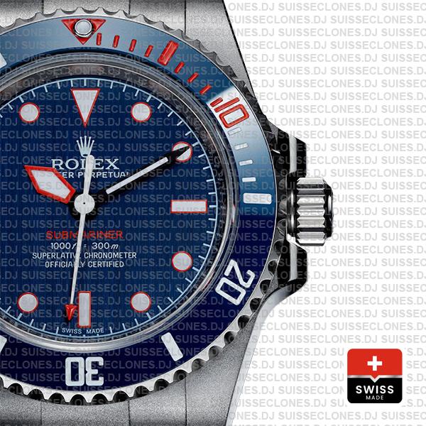 Artisans De Geneve Rough Matte Diver Rolex Submariner 904l Steel Ceramic Bezel 40mm Swiss Replica Watch