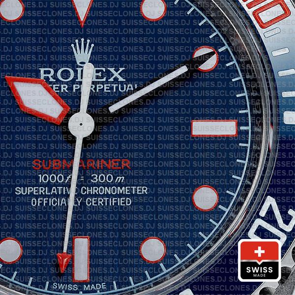 Artisans De Geneve Rough Matte Diver Rolex Submariner 904l Steel Ceramic Bezel 40mm Swiss Replica Watch