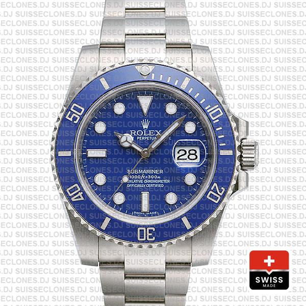 Rolex Submariner White Gold Blue Dial 40mm | Replica WatchRolex Submariner White Gold Blue Dial 40mm | Replica Watch