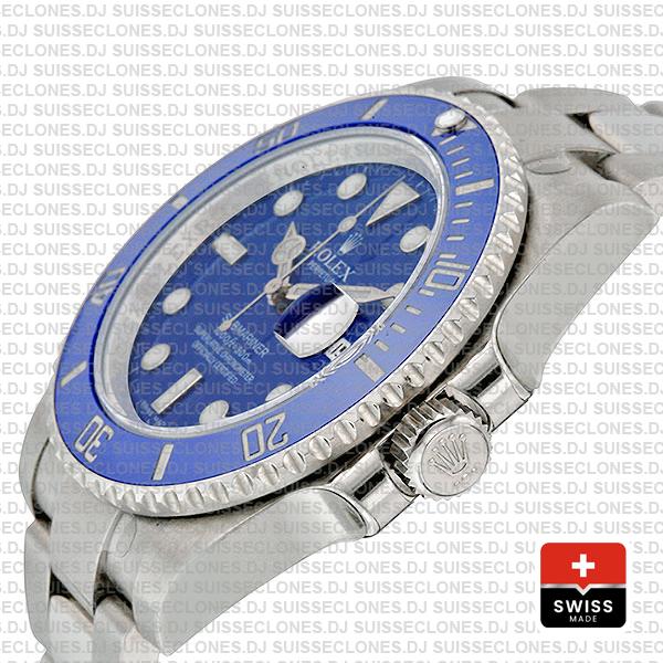 Rolex Submariner White Gold Blue Dial