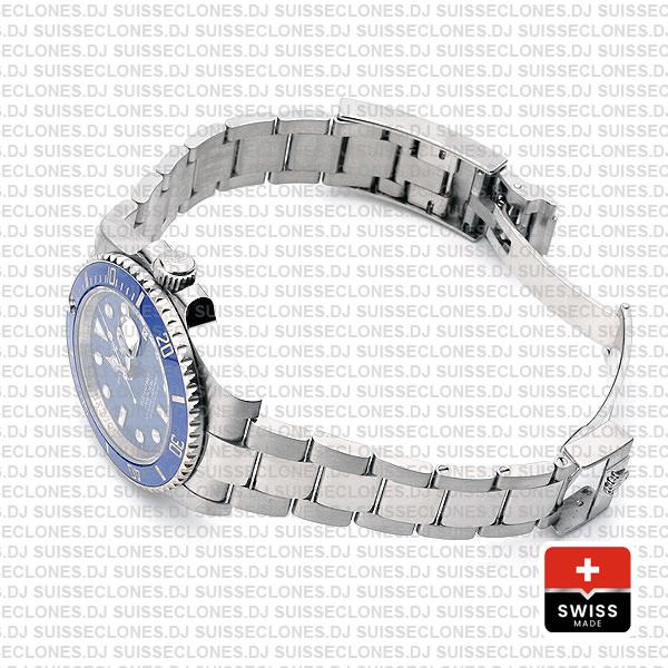 Rolex Submariner White Gold Blue Dial 40mm Swiss Replica Watch