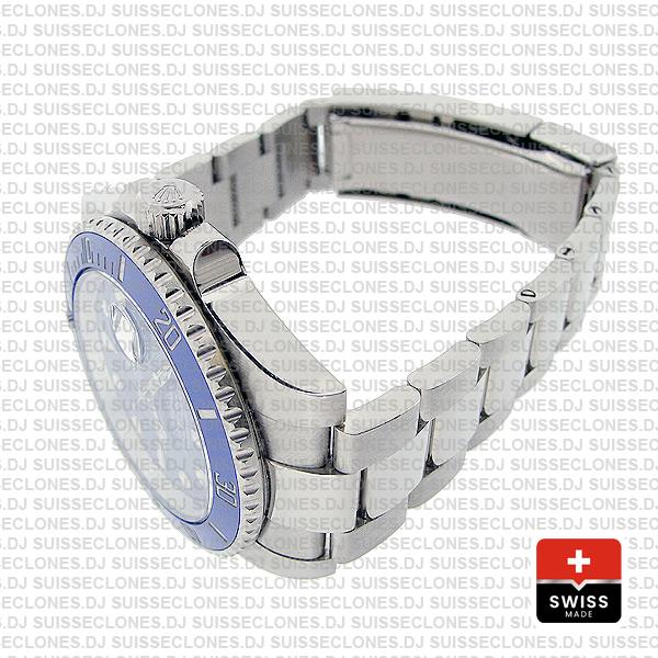 Rolex Submariner 18k White Gold Stainless Steel Blue Dial 40mm