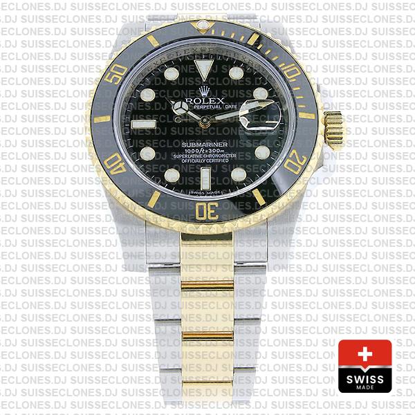 Rolex Submariner 2 Tone Black Dial