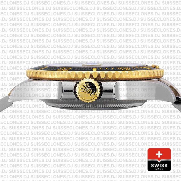 Rolex Submariner 2 Tone 18k Yellow Gold Blue Dial Oyster Bracelet Stainless Steel