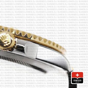 olex Submariner 2 Tone 18k Yellow Gold Blue Dial 40mm