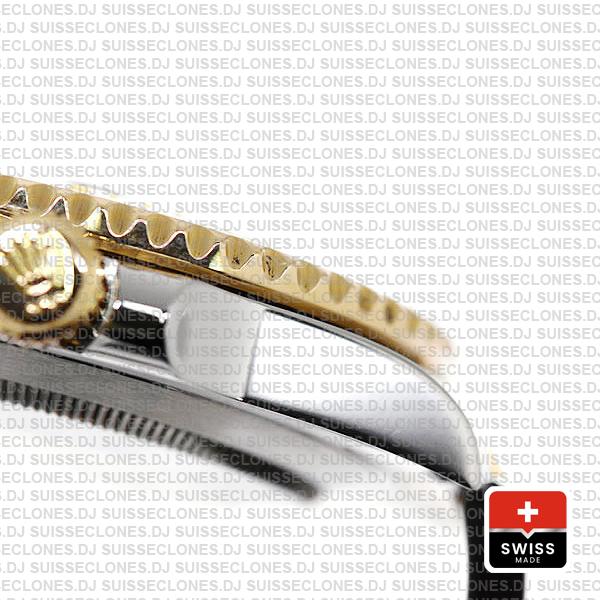 olex Submariner 2 Tone 18k Yellow Gold Blue Dial 40mm