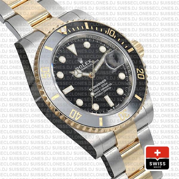 Rolex Submariner 2 Tone Black Dial 41mm Rolex Replica