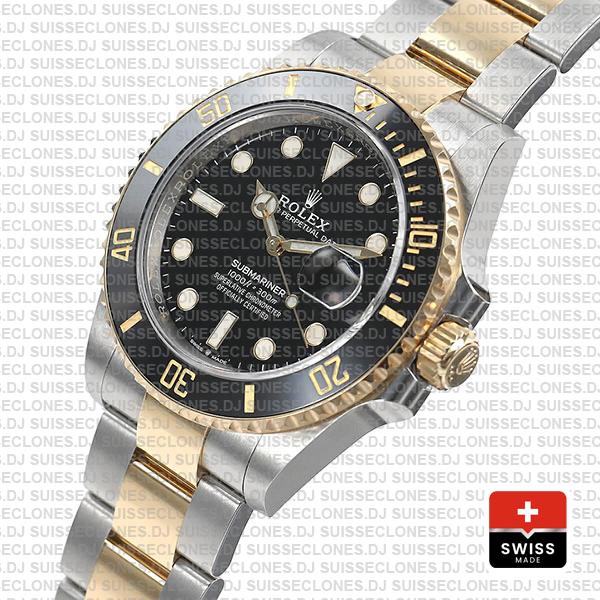 Rolex Submariner 2 Tone Black Dial 41mm