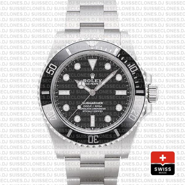 Rolex Submariner 41mm No Date Black Dial Replica Watch