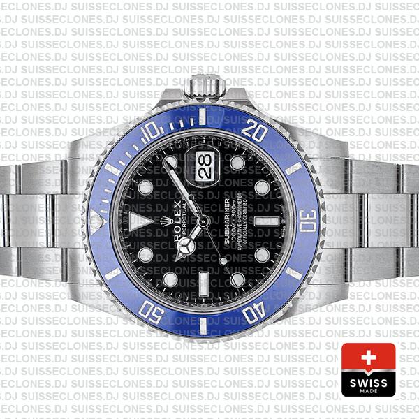 Rolex Submariner White Gold Black Dial 41mm Rolex Replica Watch