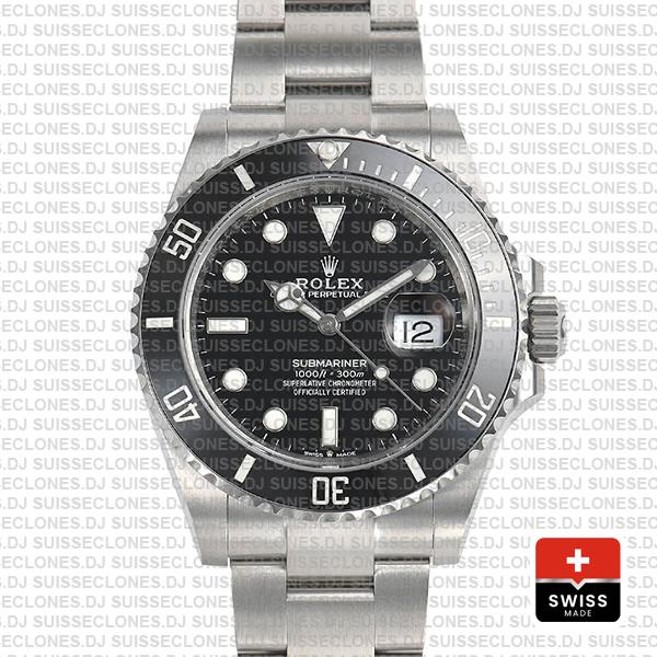 Rolex Submariner 41mm Ceramic Bezel 904l Steel 126610ln Swiss Replica