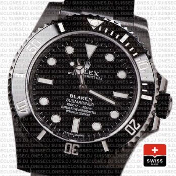 Rolex Submariner Blaken Black Dial 40mm Rolex Replica