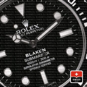 Rolex Submariner Blaken Black Dial DLC Black Ceramic Bezel 40mm