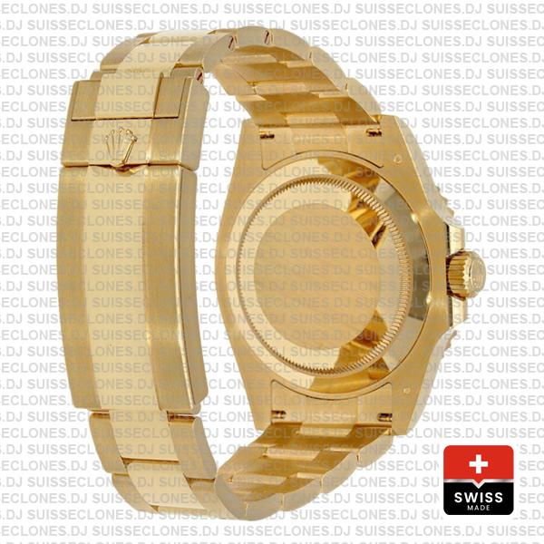 Rolex Submariner Gold Blue Ceramic 904L Steel Oyster Bracelet