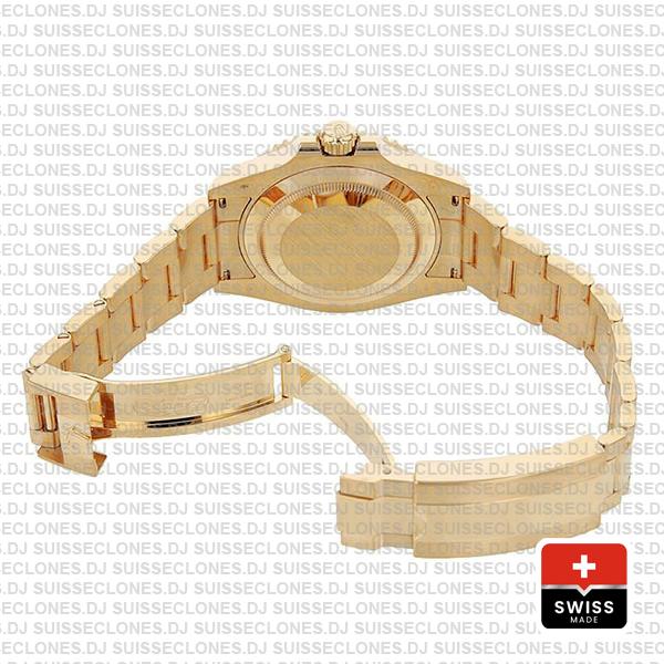 Rolex Submariner Gold Blue Ceramic 904L Steel Oyster Bracelet 41mm