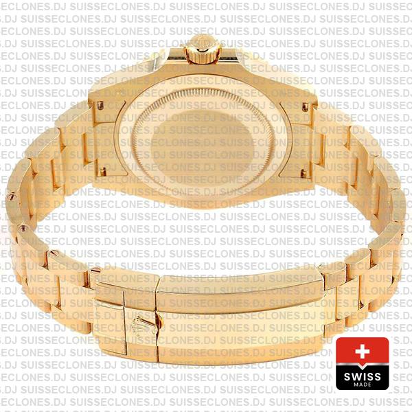Rolex Submariner 41mm 18k Yellow Gold Wrap 904l Steel Blue Dial Blue Ceramic Bezel 126618lb Swiss Replica Watch