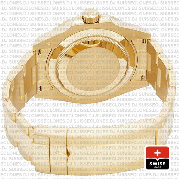 Rolex Submariner 41mm 18k Yellow Gold Wrap 904l Steel Blue Dial Blue Ceramic Bezel 126618lb Swiss Replica Watch