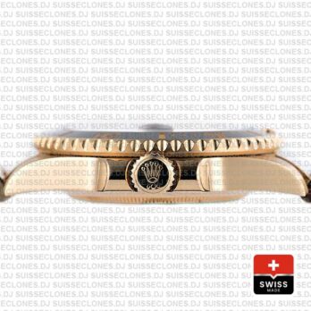 Rolex Submariner 18k Yellow Gold Date Watch 40mm