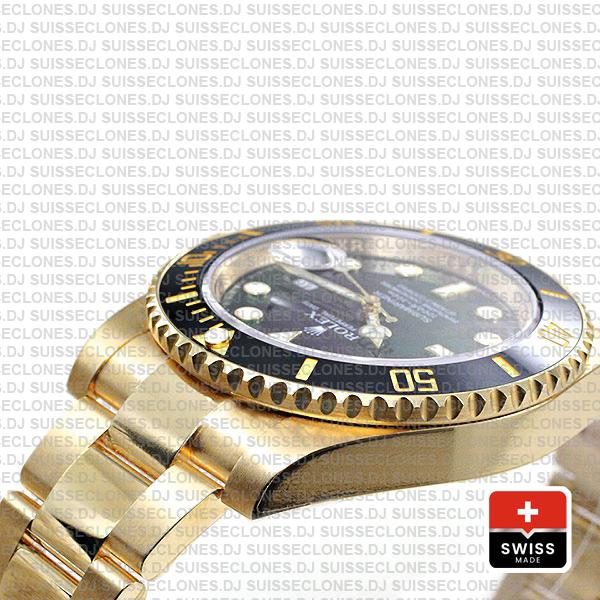 Rolex Submariner Black Dial 18k Yellow Gold