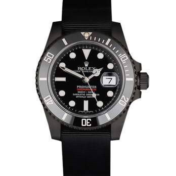 Rolex Submariner ProHunter 904L Steel DLC Black Dial NATO Strap Ceramic Bezel 40mm Swiss Replica Watch